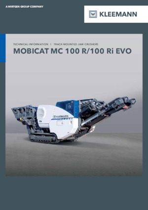 Mobilní čelisťové drtiče Kleemann MC 100 R EVO