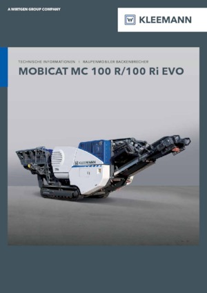 Mobilní čelisťové drtiče Kleemann MC 100 R