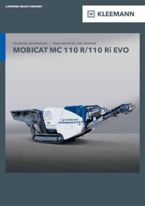 Mobilní čelisťové drtiče Kleemann MC 110 R EVO