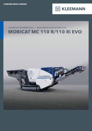 Mobilní čelisťové drtiče Kleemann MC 110 R