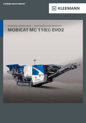 Mobilní čelisťové drtiče Kleemann MC 110i EVO2