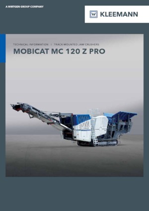 Mobilní čelisťové drtiče Kleemann MC 120 Z PRO