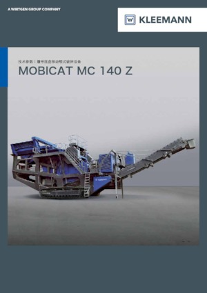 Mobilní čelisťové drtiče Kleemann MC 140 Z