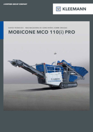 Mobilní čelisťové drtiče Kleemann MCO 110(i) PRO