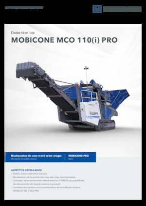 Mobilní čelisťové drtiče Kleemann MCO 110 PRO