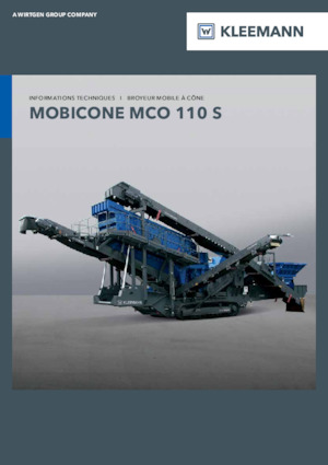 Mobilní čelisťové drtiče Kleemann MCO 110 S PRO