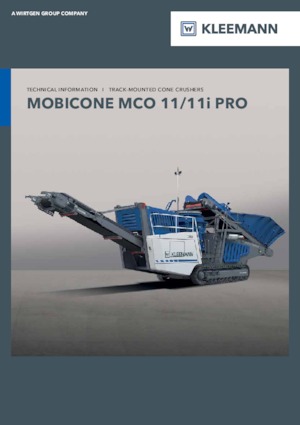 Mobilní čelisťové drtiče Kleemann MCO 11i PRO