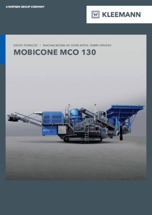 Mobilní čelisťové drtiče Kleemann MCO 130 PRO