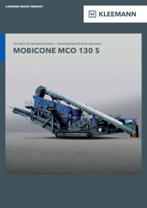 Mobilní čelisťové drtiče Kleemann MCO 130 S PRO