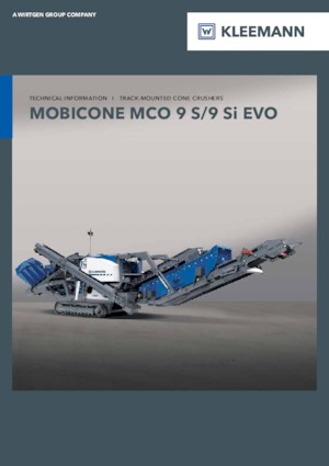 Mobilní čelisťové drtiče Kleemann MCO 9 Si EVO