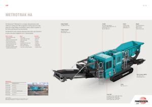 Mobilní čelisťové drtiče Powerscreen METROTRAK HA