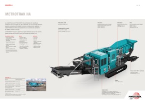 Mobilní čelisťové drtiče Powerscreen METROTRAK HA
