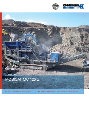Mobilní čelisťové drtiče Kleemann MC 125 Z