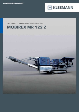 Mobilní čelisťové drtiče Kleemann MR 122 Z