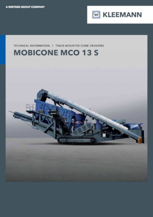 Mobilní čelisťové drtiče Kleemann MCO 13 S