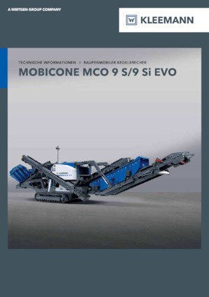 Mobilní čelisťové drtiče Kleemann MCO 9 S