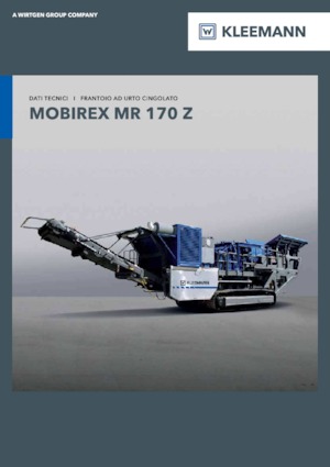 Mobilní čelisťové drtiče Kleemann MR 170 Z