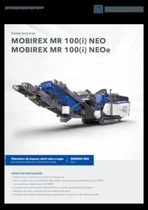 Mobilní čelisťové drtiče Kleemann MR 100i NEO