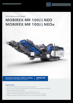 Mobilní čelisťové drtiče Kleemann MR 100i NEO