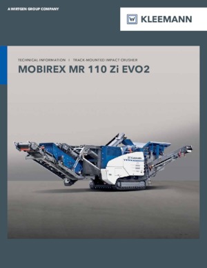 Mobilní čelisťové drtiče Kleemann MR 110 Zi EVO2