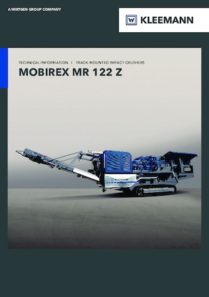 Mobilní čelisťové drtiče Kleemann MR 122 Zi