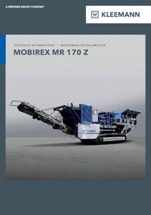 Mobilní čelisťové drtiče Kleemann MR 170 Z