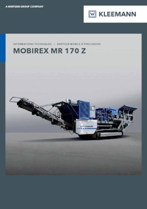 Mobilní čelisťové drtiče Kleemann MR 170 Z