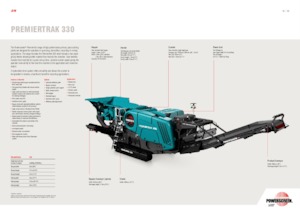 Mobilní čelisťové drtiče Powerscreen Premiertrak 330