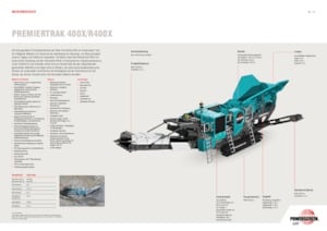 Mobilní čelisťové drtiče Powerscreen PREMIERTRAK 400X
