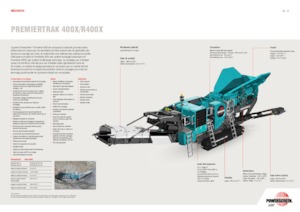 Mobilní čelisťové drtiče Powerscreen PREMIERTRAK 400X