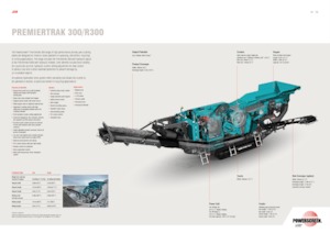 Mobilní čelisťové drtiče Powerscreen PREMIERTRAK R300