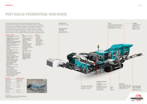 Mobilní čelisťové drtiče Powerscreen PREMIERTRAK R400X 
