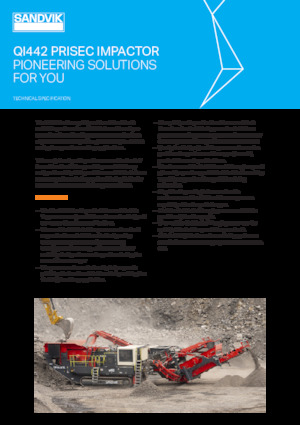 Mobilní čelisťové drtiče Sandvik QI442