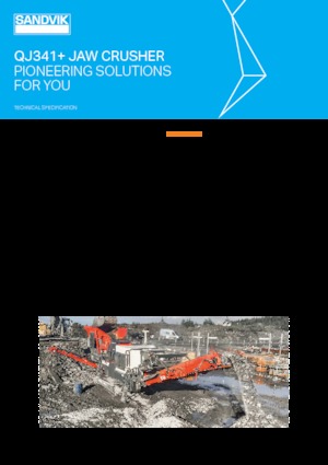 Mobilní čelisťové drtiče Sandvik QJ341+