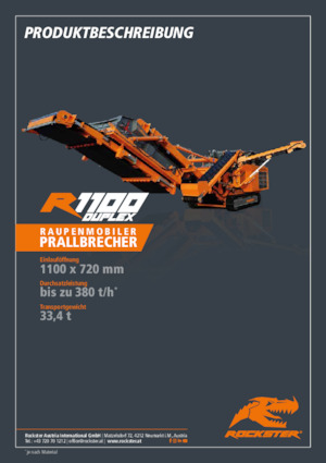 Mobilní čelisťové drtiče Rockster R1100D