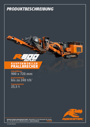 Mobilní čelisťové drtiče Rockster R900D