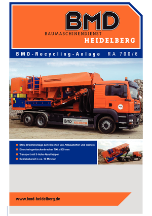 Mobilní čelisťové drtiče BMD RA 700/6