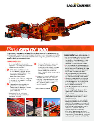Mobilní čelisťové drtiče Eagle Crusher RapiDeploy 1000