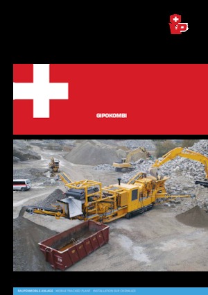 Mobilní čelisťové drtiče Gipo RC 130 C