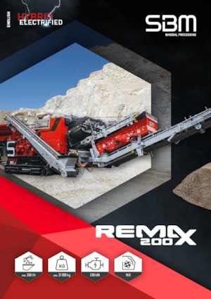 Mobilní čelisťové drtiče SBM REMAX 200