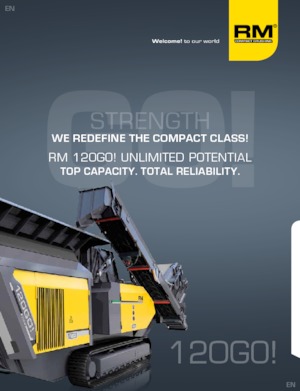 Mobilní čelisťové drtiče Rubble Master RM 120GO!