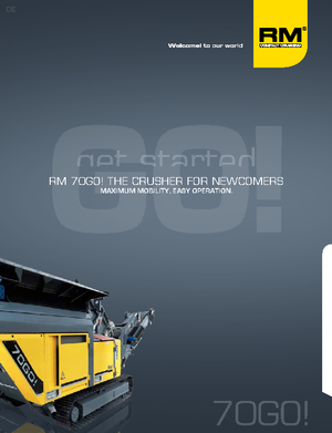 Mobilní čelisťové drtiče Rubble Master RM 70 GO!