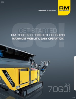 Mobilní čelisťové drtiče Rubble Master RM 70GO! 2.0