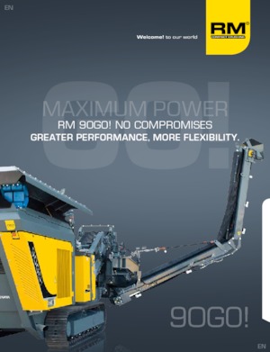 Mobilní čelisťové drtiče Rubble Master RM 90GO!