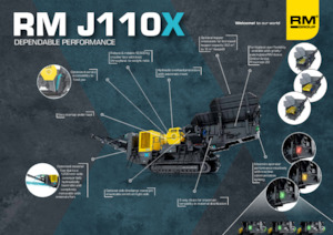 Mobilní čelisťové drtiče Rubble Master RM J110X