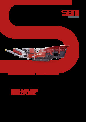 Mobilní čelisťové drtiče SBM V10 SEMI