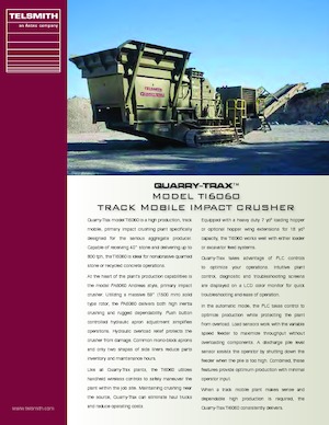 Mobilní čelisťové drtiče Telsmith TI6060