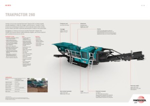 Mobilní čelisťové drtiče Powerscreen Trakpactor 260