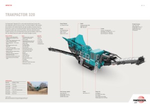 Mobilní čelisťové drtiče Powerscreen Trakpactor 320