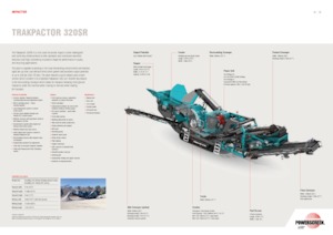 Mobilní čelisťové drtiče Powerscreen Trakpactor 320 SR